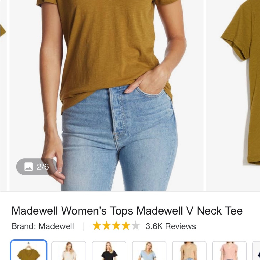 TWO BUNDLE! Madewell Women's V Neck Tee